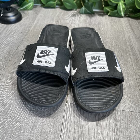 Nike Air Max 90 Womens Slides Sandals CT5241-002 Black/White Size 7 - Picture 3 of 10